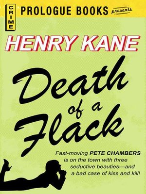 cover image of Death of a Flack
